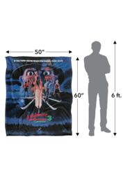 Nightmare On Elm Street A Blanket, 152x127 cm 3 Poster Silky Touch Super Soft Throw Blanket in White - thumbnail 5