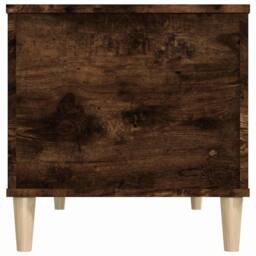 Berkfield Home Coffee Table Smoked Oak 90x44.5x45 cm Engineered Wood in Brown - thumbnail 8