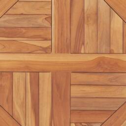 Berkfield Home Table Top Solid Teak Wood Round 2.5 cm 60 cm in Brown - thumbnail 6