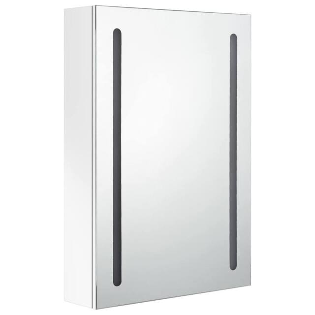 Berkfield Home LED Bathroom Mirror Cabinet Shining White 50x13x70 cm - Size: 50 x 13 x 70 cm - image 1