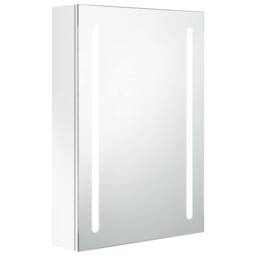 Berkfield Home LED Bathroom Mirror Cabinet Shining White 50x13x70 cm - Size: 50 x 13 x 70 cm - thumbnail 3