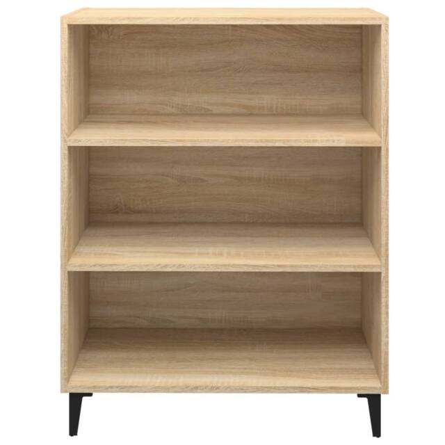 Berkfield Home Sideboard Sonoma Oak 69.5x32.5x90 cm Engineered Wood in Light Tan - image 1