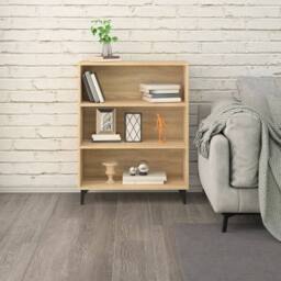 Berkfield Home Sideboard Sonoma Oak 69.5x32.5x90 cm Engineered Wood in Light Tan - thumbnail 6