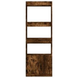 Berkfield Home Highboard¬†Smoked Oak 63x33x180 cm Engineered Wood in Brown - Size: 63 x 33 x 180 cm - thumbnail 5