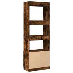 Berkfield Home Highboard¬†Smoked Oak 63x33x180 cm Engineered Wood in Brown - Size: 63 x 33 x 180 cm - thumbnail 7