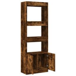 Berkfield Home Highboard¬†Smoked Oak 63x33x180 cm Engineered Wood in Brown - Size: 63 x 33 x 180 cm - thumbnail 8