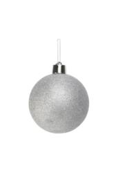 KDMD Silver Glitter Shatterproof Bauble x1 20cm - thumbnail 2