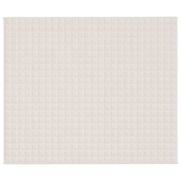 Berkfield Home Weighted Blanket Light Cream 220x260 cm 15 kg Fabric - thumbnail 3