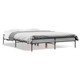 Berkfield Home Bed Frame without Mattress Grey Sonoma 120x200 cm - Size: Small Double - thumbnail 1