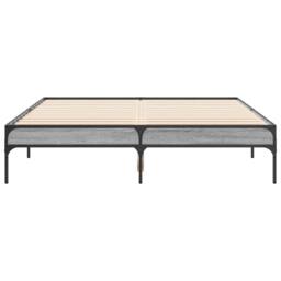 Berkfield Home Bed Frame without Mattress Grey Sonoma 120x200 cm - Size: Small Double - thumbnail 4