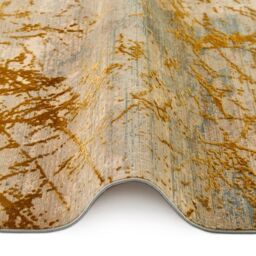 The Rug Shop UK Yellow Modern Abstract Polyester Kilim Easy To Clean Area Rug - Size: 120 cm x 180 cm - thumbnail 2