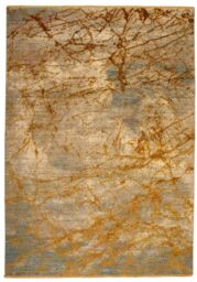 The Rug Shop UK Yellow Modern Abstract Polyester Kilim Easy To Clean Area Rug - Size: 120 cm x 180 cm - thumbnail 6