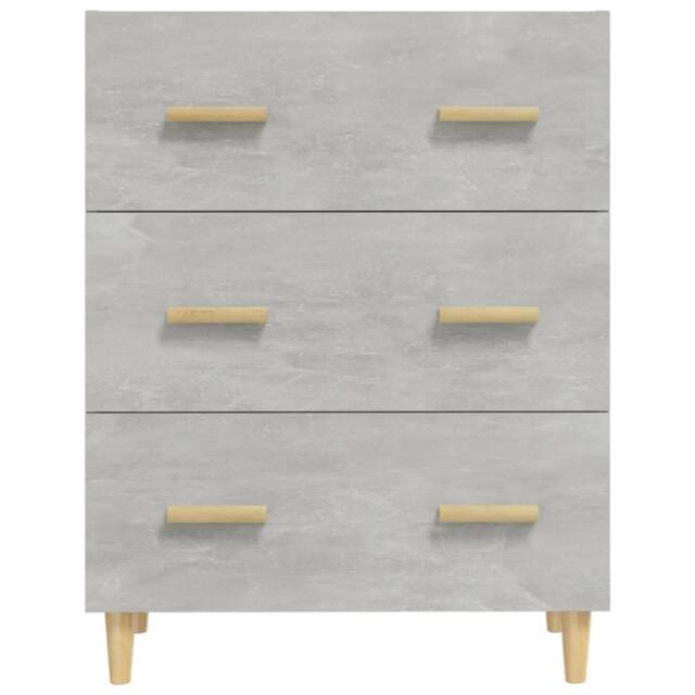 Berkfield Home Sideboard Concrete Grey 70x34x90 cm Engineered Wood - Size: 70 x 34 x 90 cm - image 1