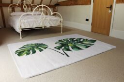 Benjamin Tate Design Twin Tropical Leaves Rug in Natural - Size: Large - thumbnail 3