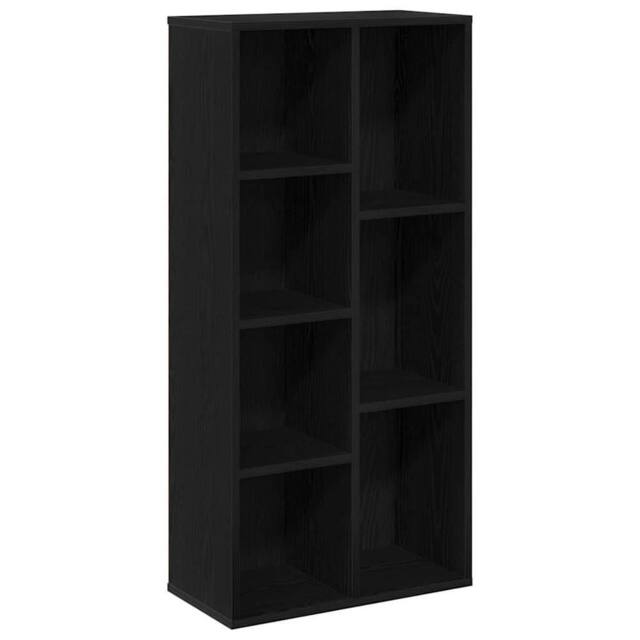 Berkfield Home Bookcase Black Oak 50x25x105 cm Engineered Wood - Size: 50 x 25 x 105 cm - image 1