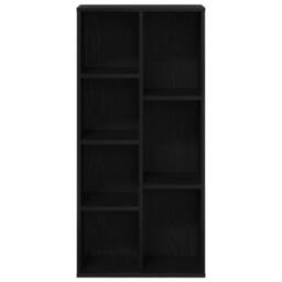 Berkfield Home Bookcase Black Oak 50x25x105 cm Engineered Wood - Size: 50 x 25 x 105 cm - thumbnail 6