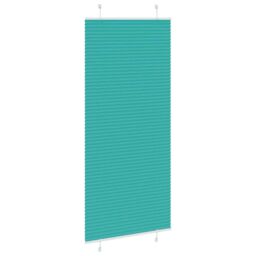 Berkfield Home Pleated Blind Petrol Green 85x200 cm Fabric Width 84.4 cm Polyester - thumbnail 4