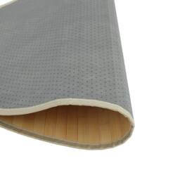 Berkfield Home Rug Round Light Natural80 cm Bamboo in Beige - Size: Medium - thumbnail 5