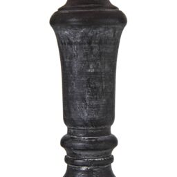 Hill Interiors Palmyra Column Linen Table Lamp (UK Plug) in Grey - thumbnail 3