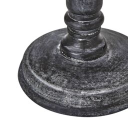 Hill Interiors Palmyra Column Linen Table Lamp (UK Plug) in Grey - thumbnail 4