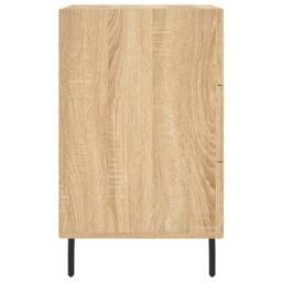 Berkfield Home Modern Bedside Cabinet Sonoma Oak 40x40x66 cm Engineered Wood in Light Tan - Size: 40 x 40 x 66 cm - thumbnail 6