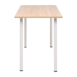 Berkfield Home Dining Table 120x60x73 cm Oak & White - Size: 120 x 60 x 73 cm - thumbnail 3