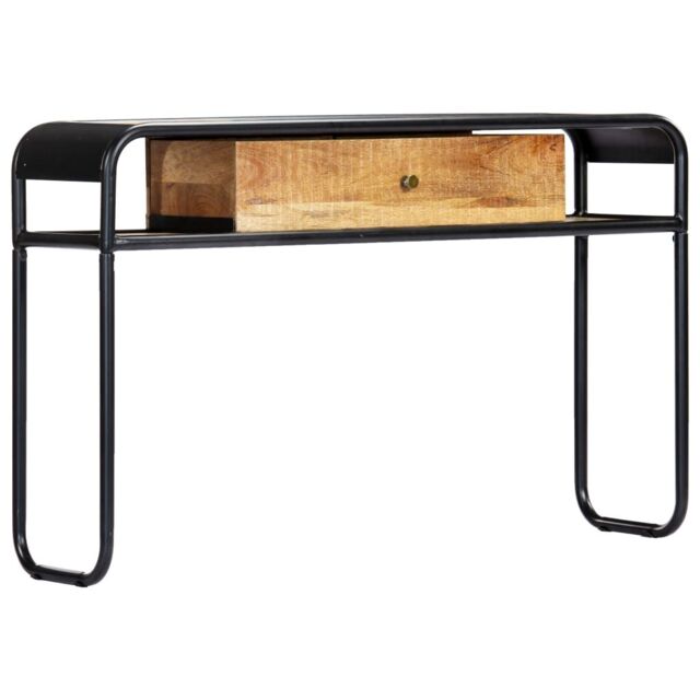 Berkfield Home Console Table 118x30x75 cm Solid Mango Wood in Brown - Size: 118 x 30 x 75 cm - image 1