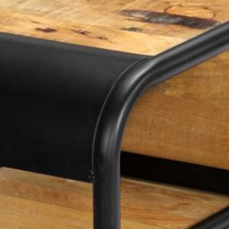 Berkfield Home Console Table 118x30x75 cm Solid Mango Wood in Brown - Size: 118 x 30 x 75 cm - thumbnail 5