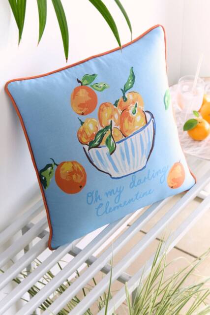Fusion 'My Darling Clementine' Water Resistant Filled Cushion - Size: 43 cm x 43 cm - image 1