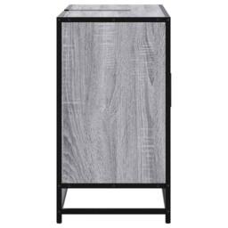 Berkfield Home Elegant Bathroom Sink Cabinet Grey Sonoma 80x33x60 cm Engineered Wood - Size: 80 x 33 x 60 cm - thumbnail 7
