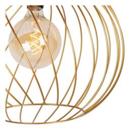 Netlighting Danza Classic Flush Ceiling Light Ø 40cm 1xE27 Matt Gold Brass - thumbnail 3
