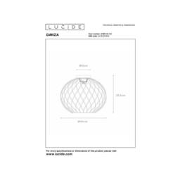 Netlighting Danza Classic Flush Ceiling Light Ø 40cm 1xE27 Matt Gold Brass - thumbnail 4