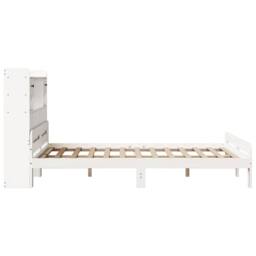 Berkfield Home Bookcase Bed without Mattress White 140x190 cm Solid Wood Pine - thumbnail 5