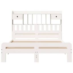 Berkfield Home Bookcase Bed without Mattress White 140x190 cm Solid Wood Pine - thumbnail 4