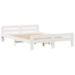 Berkfield Home Bookcase Bed without Mattress White 140x190 cm Solid Wood Pine - thumbnail 8
