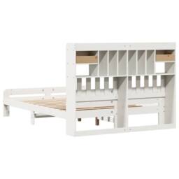 Berkfield Home Bookcase Bed without Mattress White 140x190 cm Solid Wood Pine - thumbnail 6