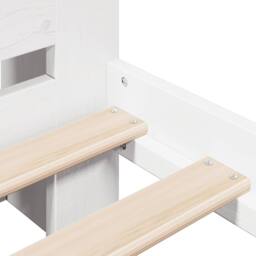 Berkfield Home Bookcase Bed without Mattress White 140x190 cm Solid Wood Pine - thumbnail 9