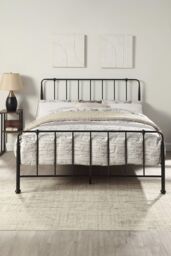 SlumberWorx Hitchin Black Metal Industrial Bed Frame - Size: King - thumbnail 2