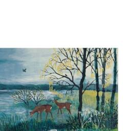 Jo Grundy The Enchanted Lake Print 40cm x 50cm x 0.21cm in Light Blue - Size: 40 cm x 50 cm x 0.21 cm - thumbnail 2