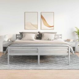 Berkfield Home Bedside Cabinets 2 pcs with Drawer Grey Sonoma 40x34x50 cm in Brown - Size: 40 x 34 x 50 cm - thumbnail 3