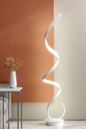 Living and Home Contemporary LED Spiral Floor Lamp in White Light for Living Room - thumbnail 3