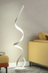 Living and Home Contemporary LED Spiral Floor Lamp in White Light for Living Room - thumbnail 2