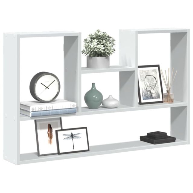 Berkfield Home Wall Shelf White 99x15x60 cm Engineered Wood - Size: 99 x 15 x 60 cm - image 1