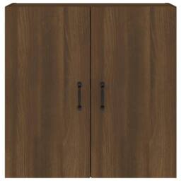 Berkfield Home Wall Cabinet Brown Oak 60x31x60 cm Engineered Wood - Size: 60 x 31 x 60 cm - thumbnail 1