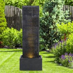 EONLION Garden Water Feature Outdoor Fountain in Black - Size: 100 cm - thumbnail 1