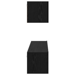 Berkfield Home TV Unit Set 4 pcs Black oak 60 x 30 x 30 cm Engineered wood - thumbnail 9