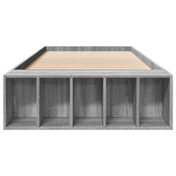 Berkfield Home Bed Frame without Mattress Grey Sonoma 100x200 cm - thumbnail 4