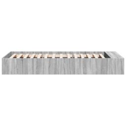 Berkfield Home Bed Frame without Mattress Grey Sonoma 100x200 cm - thumbnail 5