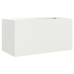 Berkfield Home Planter White 62x30x29 cm Steel - Size: 62 x 30 x 29 cm - thumbnail 7
