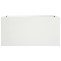Berkfield Home Planter White 62x30x29 cm Steel - Size: 62 x 30 x 29 cm - thumbnail 5